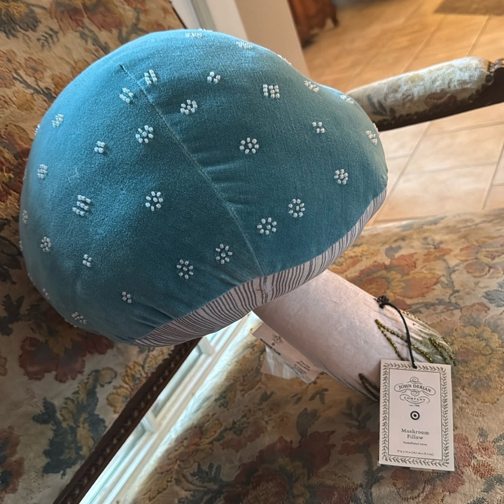 John Derian Mushroom Pillow
